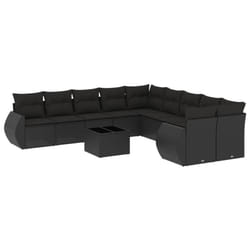 VidaXL 3221914 banc de jardin Rotin, Verre trempé