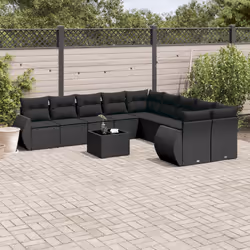 VidaXL 3221914 banc de jardin Rotin, Verre trempé