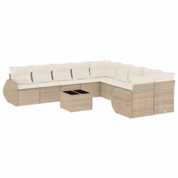 VidaXL 3221917, Crème, Rotin, Verre trempé, 110 kg, Adultes et enfants, 550 mm, 550 mm