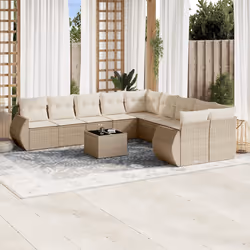 VidaXL 3221917 banc de jardin Rotin, Verre trempé
