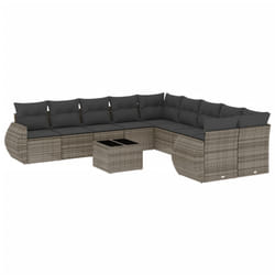 VidaXL 3221919 banc de jardin Rotin, Verre trempé