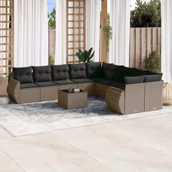 VidaXL 3221921 banc de jardin Rotin, Verre trempé