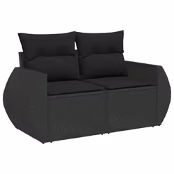VidaXL 3221924 banc de jardin Rotin, Verre trempé