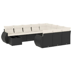 VidaXL 3221925 banc de jardin Rotin, Verre trempé