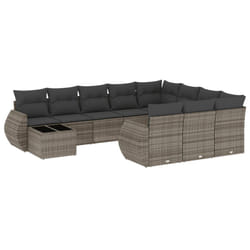 VidaXL 3221929 banc de jardin Rotin, Verre trempé