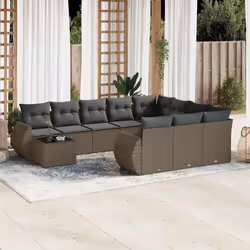 VidaXL 3221931 banc de jardin Rotin, Verre trempé