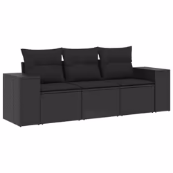 VidaXL 3222254, Noir, Rotin, Acier, 110 kg, Adultes et enfants, 830 mm, 620 mm