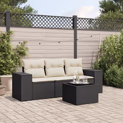 VidaXL 3222265 banc de jardin Rotin, Verre trempé