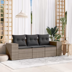 VidaXL 3222269 banc de jardin Rotin, Verre trempé
