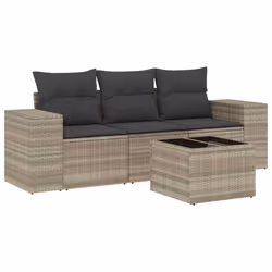 VidaXL 3222271, Gris foncé, Rotin, Verre trempé, 110 kg, Adultes et enfants, 550 mm, 550 mm