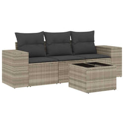 VidaXL 3222271 banc de jardin Rotin, Verre trempé