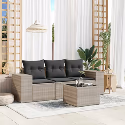 VidaXL 3222271 banc de jardin Rotin, Verre trempé
