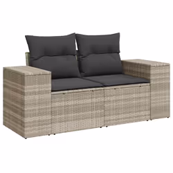 VidaXL 3222271 banc de jardin Rotin, Verre trempé - Vue supplémentaire 6
