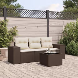 VidaXL 3222272 banc de jardin Rotin, Verre trempé