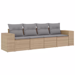 VidaXL 3222278, Gris clair, Rotin, Acier, 110 kg, Adultes et enfants, 830 mm, 620 mm