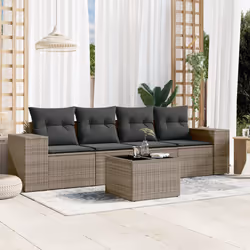 VidaXL 3222289 banc de jardin Rotin, Verre trempé