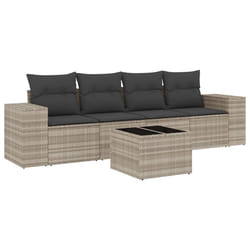 VidaXL 3222291 banc de jardin Rotin, Verre trempé