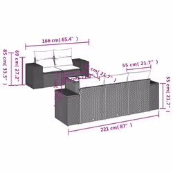 VidaXL 3222301 banc de jardin Rotin, Verre trempé - Vue supplémentaire 7