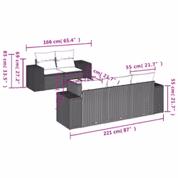 VidaXL 3222302 banc de jardin Rotin, Verre trempé - Vue supplémentaire 7