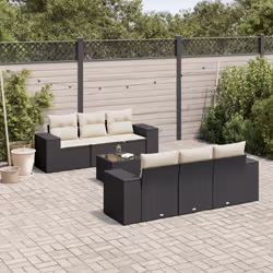 VidaXL 3222305 banc de jardin Rotin, Verre trempé