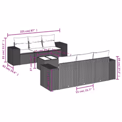 VidaXL 3222305 banc de jardin Rotin, Verre trempé - Vue supplémentaire 7