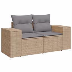 VidaXL 3222308 banc de jardin Rotin, Verre trempé