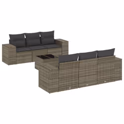 VidaXL 3222309, Gris foncé, Rotin, Verre trempé, 110 kg, Adultes et enfants, 550 mm, 550 mm