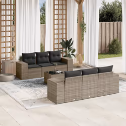 VidaXL 3222309 banc de jardin Rotin, Verre trempé