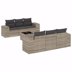 VidaXL 3222311, Gris foncé, Rotin, Verre trempé, 110 kg, Adultes et enfants, 550 mm, 550 mm