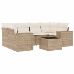 VidaXL 3222317, Crème, Rotin, Verre trempé, 110 kg, Adultes et enfants, 550 mm, 550 mm