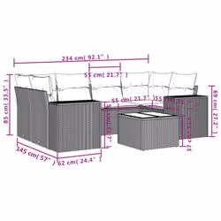 VidaXL 3222317 banc de jardin Rotin, Verre trempé - Vue supplémentaire 8