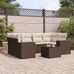 VidaXL 3222322 banc de jardin Rotin, Verre trempé