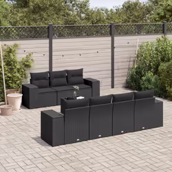 VidaXL 3222324 banc de jardin Rotin, Verre trempé