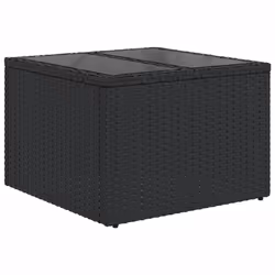 VidaXL 3222324 banc de jardin Rotin, Verre trempé