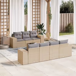 VidaXL 3222328 banc de jardin Rotin, Verre trempé