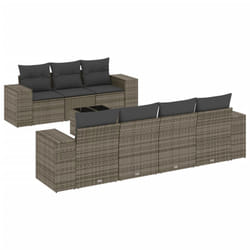 VidaXL 3222329 banc de jardin Rotin, Verre trempé