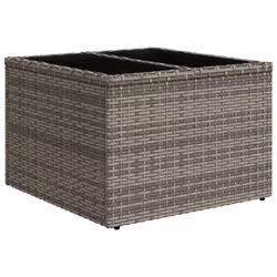 VidaXL 3222329 banc de jardin Rotin, Verre trempé