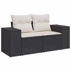 VidaXL 3222335 banc de jardin Rotin, Verre trempé - Vue supplémentaire 4