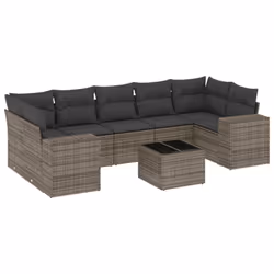 VidaXL 3222339, Gris foncé, Rotin, Verre trempé, 110 kg, Adultes et enfants, 550 mm, 550 mm