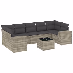 VidaXL 3222341, Gris foncé, Rotin, Verre trempé, 110 kg, Adultes et enfants, 550 mm, 550 mm