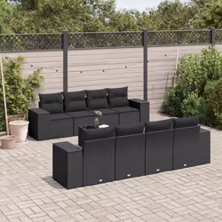 VidaXL 3222344 banc de jardin Rotin, Verre trempé