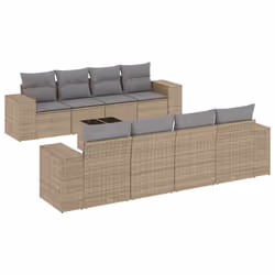 VidaXL 3222348, Gris clair, Rotin, Verre trempé, 110 kg, Adultes et enfants, 550 mm, 550 mm