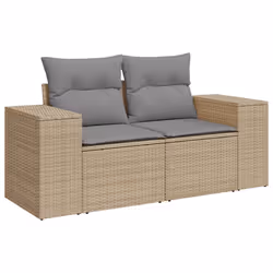 VidaXL 3222348 banc de jardin Rotin, Verre trempé