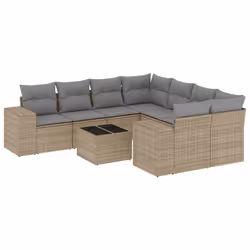VidaXL 3222358, Gris clair, Rotin, Verre trempé, 110 kg, Adultes et enfants, 550 mm, 550 mm