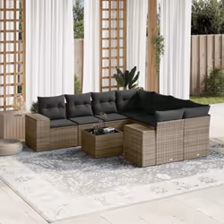 VidaXL 3222359 banc de jardin Rotin, Verre trempé