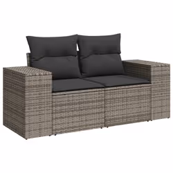 VidaXL 3222359 banc de jardin Rotin, Verre trempé - Vue supplémentaire 5
