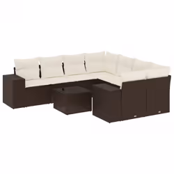 VidaXL 3222362, Crème, Rotin, Verre trempé, 110 kg, Adultes et enfants, 550 mm, 550 mm