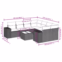 VidaXL 3222362 banc de jardin Rotin, Verre trempé - Vue supplémentaire 8