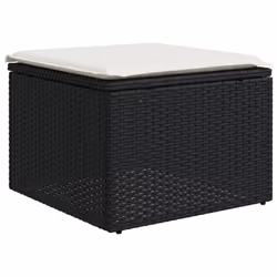 VidaXL 3222465 banc de jardin Rotin, Acier