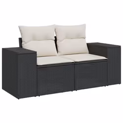 VidaXL 3222465 banc de jardin Rotin, Acier - Vue supplémentaire 4